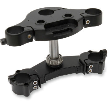 ARLEN NESS 0408-0316 20-379 7 & 7 Raked Triple Tree - Black - 7° Rake