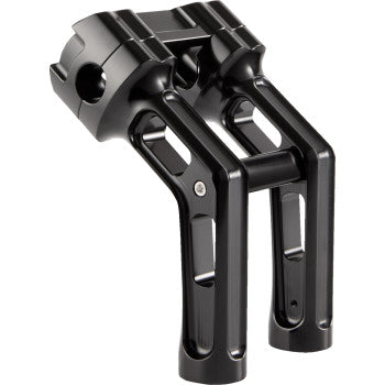 ARLEN NESS 0602-1655 520-066 Method Wayback Risers - 7" - Softail - Black