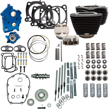 S&S CYCLE 0904-0134 310-1106C 128" Power Package - 4.500" Stroke - Oil Cooled - Black w/o Highlights - M8