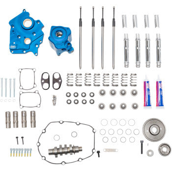 S&S CYCLE 0925-1317 310-1083A Cam Chest Kit for M8 - Gear Drive - Oil Cooled - 550 Cam - Chrome Pushrods - M8