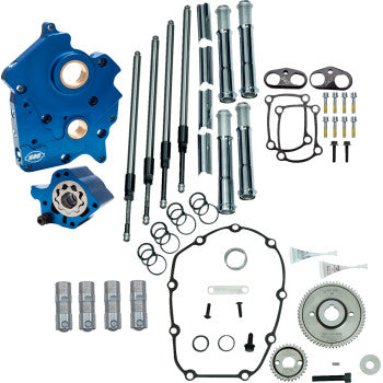 S&S CYCLE 0925-1569 310-1259 Cam Chest Kit without Cams for Gear Drive M8 - Gear Drive - Oil Cooled - Chrome Pushrods - M8
