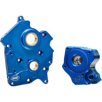 S&S CYCLE 0932-0251 310-0998B Oil Pump and Cam Support Plate Kit - Oil Cooled™ Engines - M8