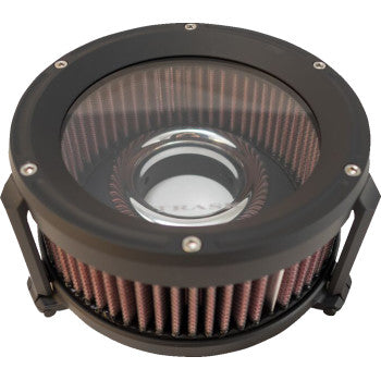TRASK 1010-2267 TM-1021BK Assault Charge High-Flow Air Cleaner - Flat Black