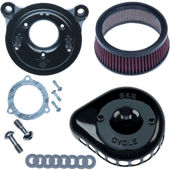 S&S CYCLE 1010-2324 170-0438 Mini Teardrop Stealth Air Cleaner Kit - Gloss Black