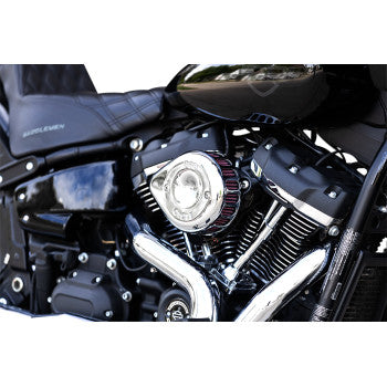 S&S CYCLE 1010-2762 170-0435C Mini Teardrop Stealth Air Cleaner Kit - Chrome