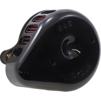 S&S CYCLE 1010-2763 170-0436C Mini Teardrop Stealth Air Cleaner Kit - Gloss Black