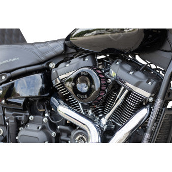 S&S CYCLE 1010-2763 170-0436C Mini Teardrop Stealth Air Cleaner Kit - Gloss Black