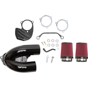 S&S CYCLE 1010-2881 170-0567A Tuned Induction Air Cleaner Kit - Gloss Black