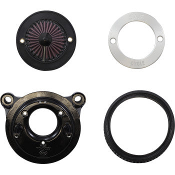 S&S CYCLE 1010-2959 170-0715A Air Stinger Stealth Air Cleaner Kit - Chrome Ring