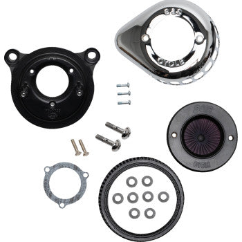 S&S CYCLE 1010-2965 170-0721A Air Stinger Stealth Air Cleaner Kit - Chrome