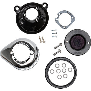 S&S CYCLE 1010-2968 170-0725A Air Stinger Stealth Air Cleaner Kit - Chrome