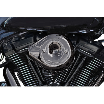 S&S CYCLE 1010-3175 170-0781 Stealth Teardrop Air Cleaner Kit - M8 - Lava Chrome