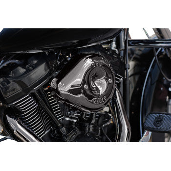 S&S CYCLE 1010-3175 170-0781 Stealth Teardrop Air Cleaner Kit - M8 - Lava Chrome