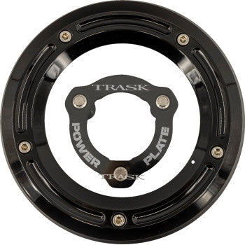 TRASK 1107-0762 TM-0051-BK-BK Derby Cover and Power Plate Kit - Black - Kit - '17-'25 Harley-Davidson