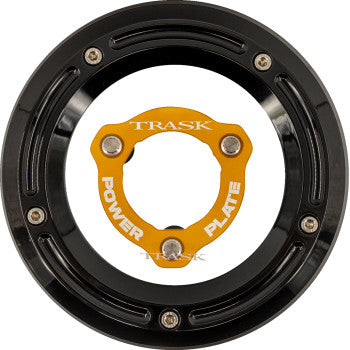 TRASK 1107-0764 TM-0051-BK-GD Derby Cover and Power Plate Kit - Black/Gold - Kit - '17-'25 Harley-Davidson