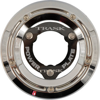 TRASK 1107-0771 TM-0052-CH-BK Derby Cover and Power Plate Kit - Chrome/Black - Kit - '18-'25 Softail
