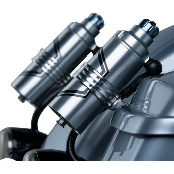 LEGEND SUSPENSION 1313-0246 1313-0246 REVO ARC Billet Remote Reservoir External Mounts - Clear