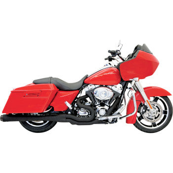 BASSANI XHAUST 1800-1283 FLH-767B Road Rage II Mega Power 2:1 Touring Exhaust - 1-3/4" to 1-7/8" to 2" - Black