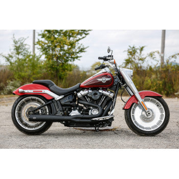 S&S CYCLE 1800-2467 550-0857 SuperStreet 2:1 Exhaust System - M8 Softail - Black