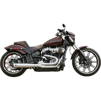 S&S CYCLE 1800-2486 550-0847B SuperStreet 2:1 50 State Exhaust for M8 Softail - Chrome