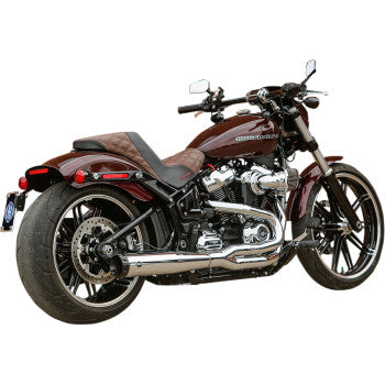S&S CYCLE 1800-2486 550-0847B SuperStreet 2:1 50 State Exhaust for M8 Softail - Chrome