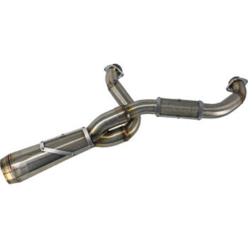 TRASK 1800-2559 TM-5120 2-into-1 Big Sexy Exhaust System - Raw Stainless Steel