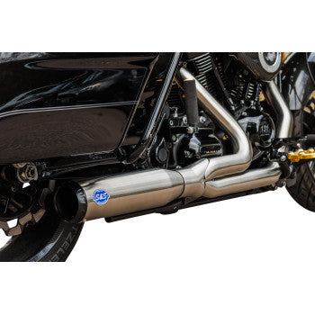 S&S CYCLE 1800-2686 550-11072-into-1 Qualifier Exhaust System - Race Only - Brushed Stainless