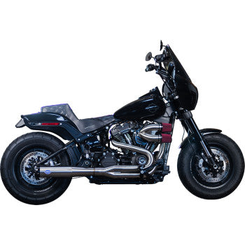 S&S CYCLE 1800-2692 550-1099 2-into-1 Superstreet Exhaust System - Brushed Stainless Steel
