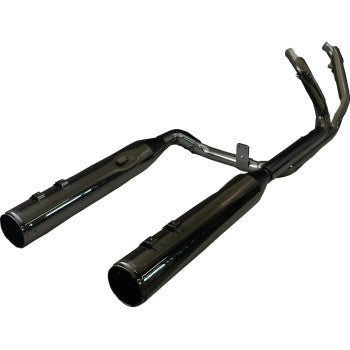 KHROME WERKS 1800-2715 201130 2-into-2 Dominator Exhaust System with 4-1/2" Mufflers - Eclipse® with Race Tip - M8