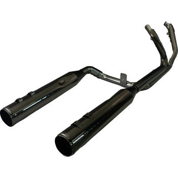 KHROME WERKS 1800-2718 201150 2-into-2 Dominator Exhaust System with 4-1/2" Mufflers - Eclipse® with Race Tip - Twin Cam