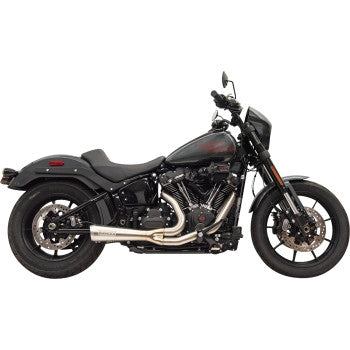 BASSANI XHAUST 1800-2750 1S75SS 2-into-1 The Ripper Exhaust System with Megaphone Muffler - Short - Stainless - M8 Softail