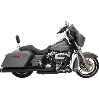 KHROME WERKS 1800-2764 200810A-SR 2-into-1-into-2 Dominator-SR Exhaust System - Black - Without End Caps - M8 Touring