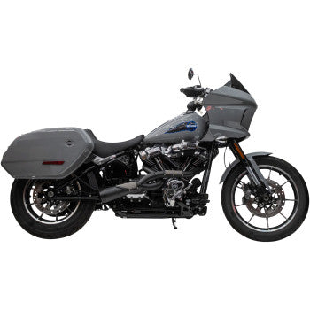TRASK 1800-2793 TM-5132BK 2-into-1 Big Sexy Exhaust System - Stainless - M8 Softail - Black