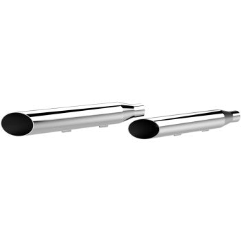KHROME WERKS 1801-0693 202395 3" HP-Plus® Slip-On Mufflers - Slash-Cut - Chrome - XL