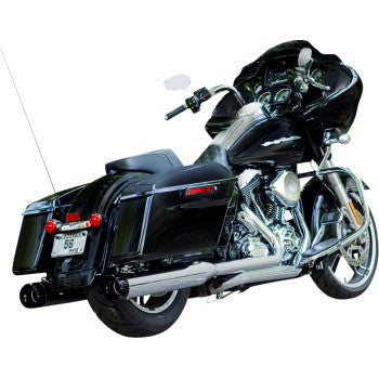 S&S CYCLE 1801-0847 550-0619 4-1/2" MK45 Performance Mufflers - Chrome with Black Thruster
