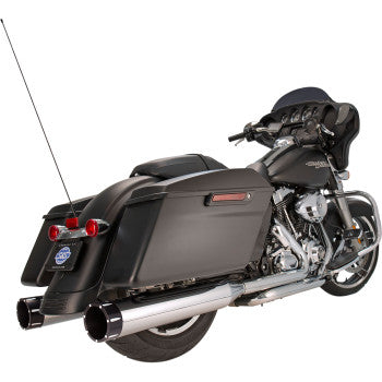 S&S CYCLE 1801-0851 550-0623 4-1/2" MK45 Performance Mufflers - Chrome with Black Tracer