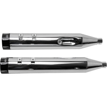 S&S CYCLE 1801-0851 550-0623 4-1/2" MK45 Performance Mufflers - Chrome with Black Tracer