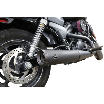 S&S CYCLE 1801-1169 550-0703 Grand National Slip-On Muffler - Ceramic Black
