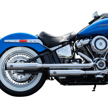 S&S CYCLE 1801-1362 550-0740 Grand National Slip-On Mufflers - Race - Chrome - FLHC/FLDE