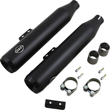 S&S CYCLE 1801-1476 550-0754B Grand National 50 State Slip-On Mufflers - Black