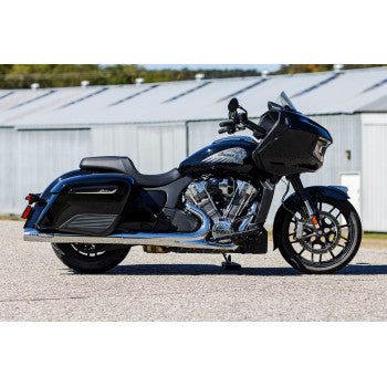 S&S CYCLE 1801-1766 550-1077 4" Broadhead Slip-On Mufflers - Fishtail - Chrome