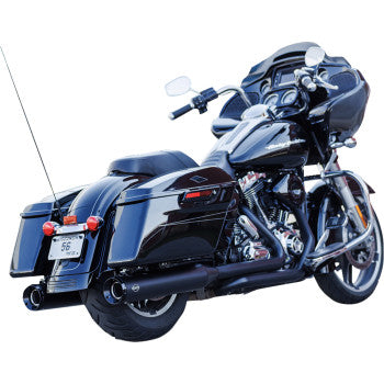 S&S CYCLE 1801-1767 550-1078 4-1/2" GNX Slip-On Mufflers - Guardian Black
