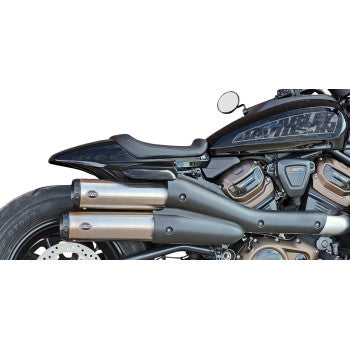 S&S CYCLE 1801-1836 550-1111 Grand National Slip-On Mufflers 4" - Stainless Steel - Sportster S