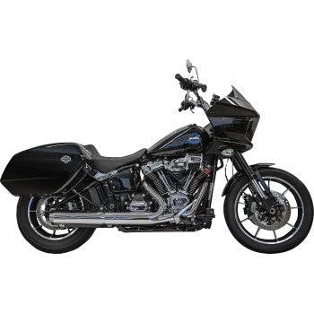 BASSANI XHAUST 1801-1858 1S38FP 4" Slip-On Muffler with 2-1/2" x 10" Baffle Core - Chrome - 49-State