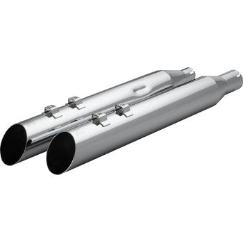 KHROME WERKS 1801-1864 40FSL-1011-CHR HP-Plus® Slip-On Mufflers - Slash-Up - 4" - M8 - Chrome