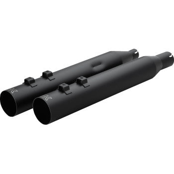 KHROME WERKS 1801-1869 40FST-1011-BLK HP-Plus® Slip-On Mufflers - Straight Cut - 4" - M8 - Black