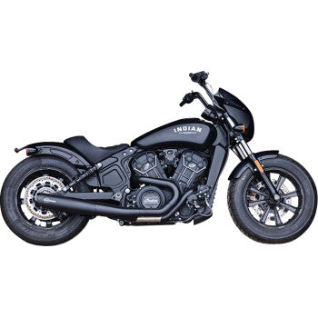 S&S CYCLE 1810-3127 4111-266-R2-into-1 Grand National Exhaust System - Black - Race Only