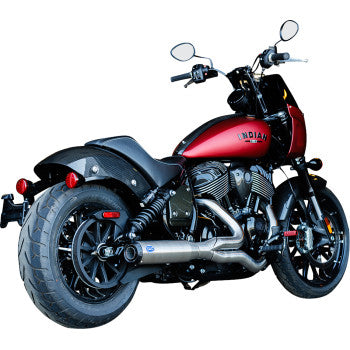 S&S CYCLE 1810-3210 550-1115 2-into-1 Qualifier Exhaust System - Stainless - 49-State - Indian Chief