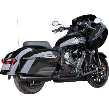 S&S CYCLE 1810-3260 550-1133 2-into-1 Qualifier Exhaust System - Guardian Black - 49 State - Indian with PowerPlus