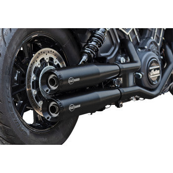 S&S CYCLE 1811-4519 4110-266 Grand National Slip-On Mufflers - Black - 50-State